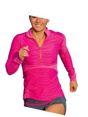 Title Nine Pink Long Sleeve Running Top Medium